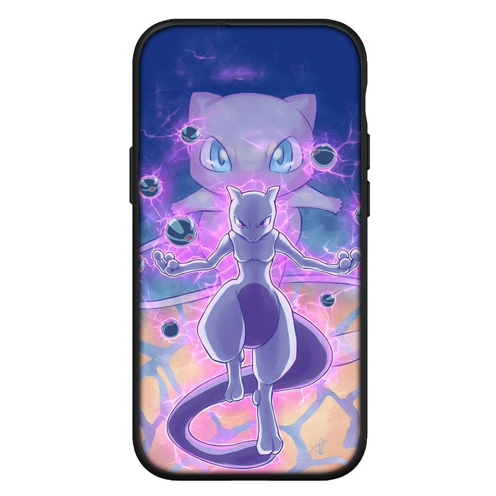 Чехол для iPhone 17 16 15 Xiaomi Poco Redmi Note 14 13 12 11 Pro Max X 9 16e Samsung Galaxy S25 S24 S23 OPPO Huawei Mew Mewtwo Чехол для телефона