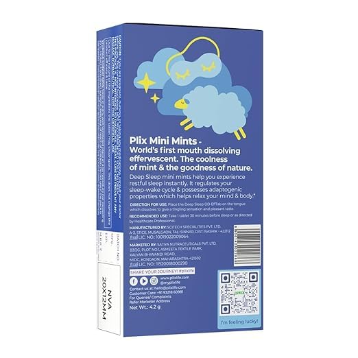 The Plant Fix Plix Melatonín Hlboký spánok Orálne rozpustné Mini pastilky 5 mg Balenie 1 ks Pre pokojný spánok