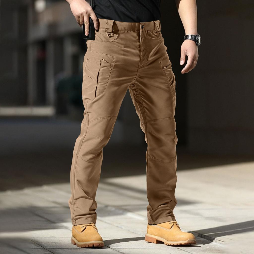 Mens Pants Ripstop Cargo Work Pants with Multi-pocket Water Resistant Breathable Hiking Camping Travel Fishing Construction Pants