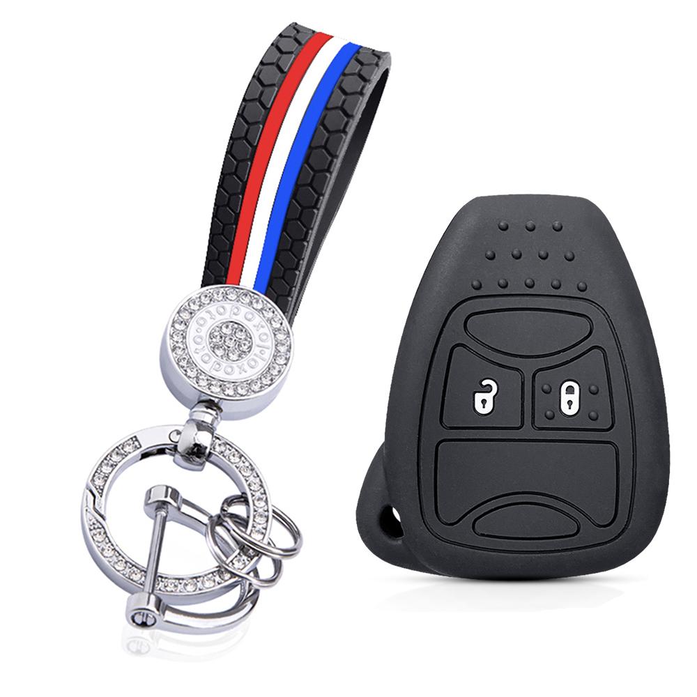 For Dodge Avenger Caliber Cool Bo For Jeep Grand Cherokee Compass Patriot For Chrysler 300c Voyager PT Cruiser Key Case Cover