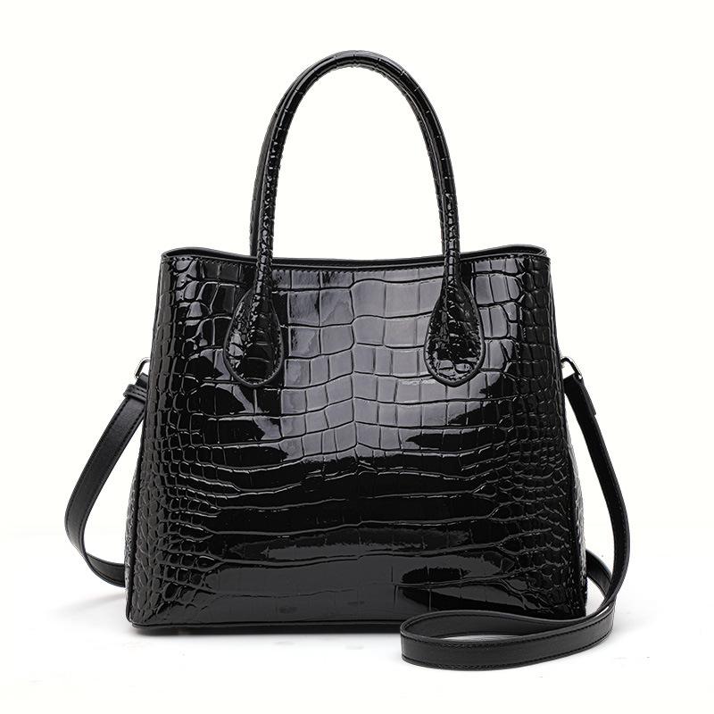 Women's New Trendy and Fashionable High-end Autumn and Winter Large Capacity Crossbody Leather Bag Women's Handbag