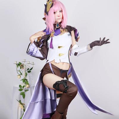 Elysia Cosplay Costume  Impact 3 Carnival Uniform Wig Anime Halloween Costumes Women Game