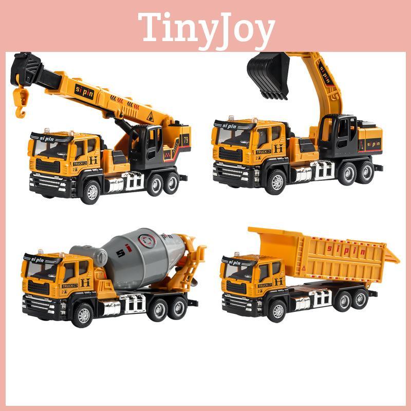 Engineering Vehicle Alloy Inertia Construction Toy For Kids Playroom