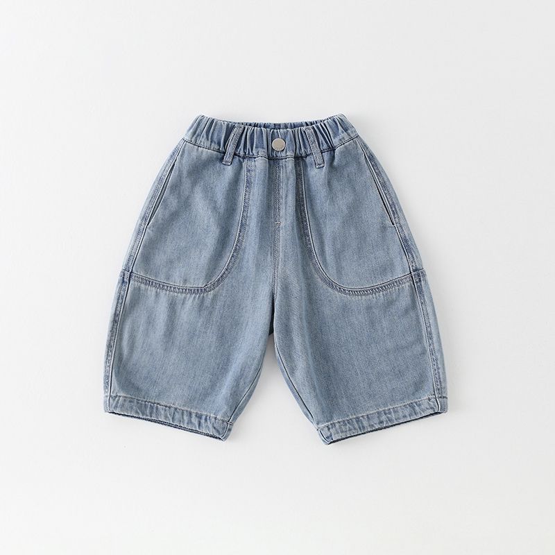 Children's Thin Jeans Summer Versatile Boys' Cropped Pants Summer Baby Thin Pants Trendy