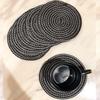 Polypropylene Round Coaster Set (6 PCS Set) Machine Washable Absorbent Size: 5 Inch Diameter