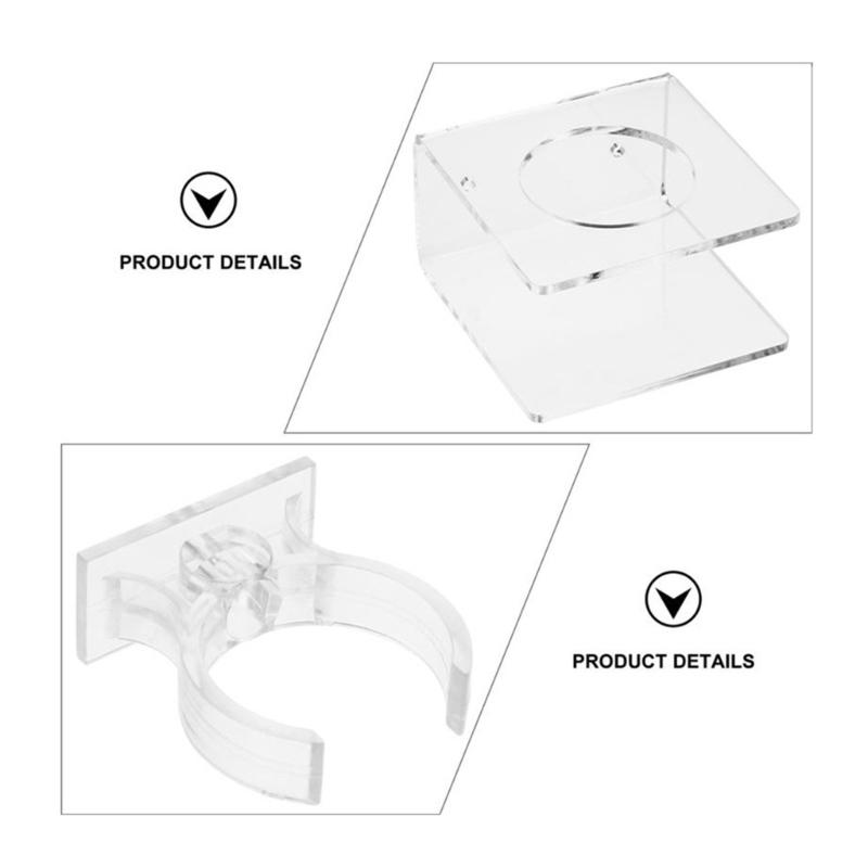 Wall Mounted Lightsaber Display Stand Acrylic Transparent Organizer Supplies for Living Room Wall Door Vertical Storage