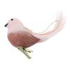 New 3D Fake Craft Birds Christmas Decoration Simulated Foam Feather Bird Christmas Decoration Pink Christmas Tree Pendant