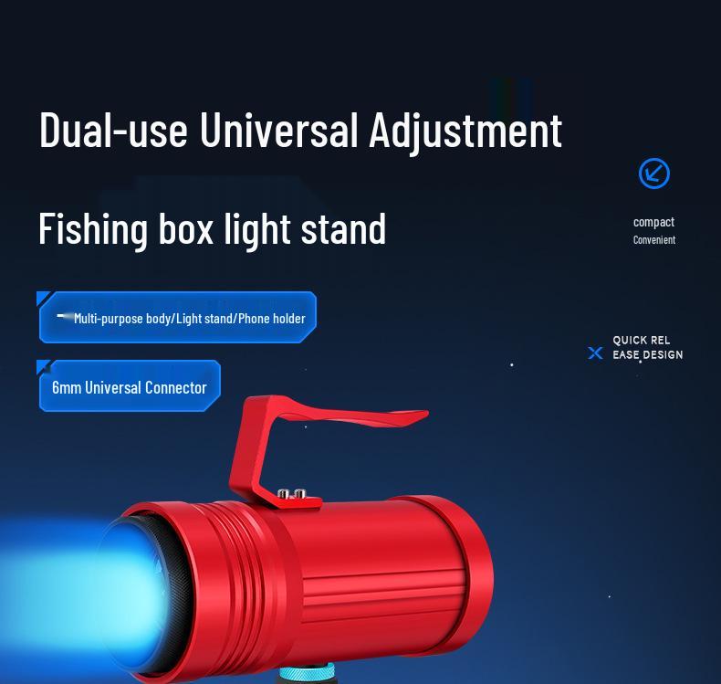 Multi-Functional Night Fishing and Broadcast Light Stand