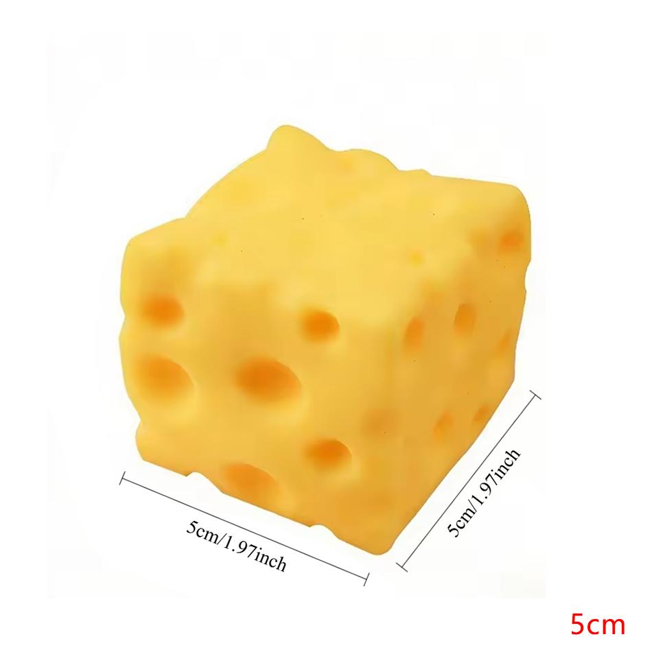 

2026 Jumbo Cheese Cube Stress Ball Big Cheese Shapeable Squeeze Ball Non-Bounce Fidget Toy Sensory Anti-Stress Festival Gift