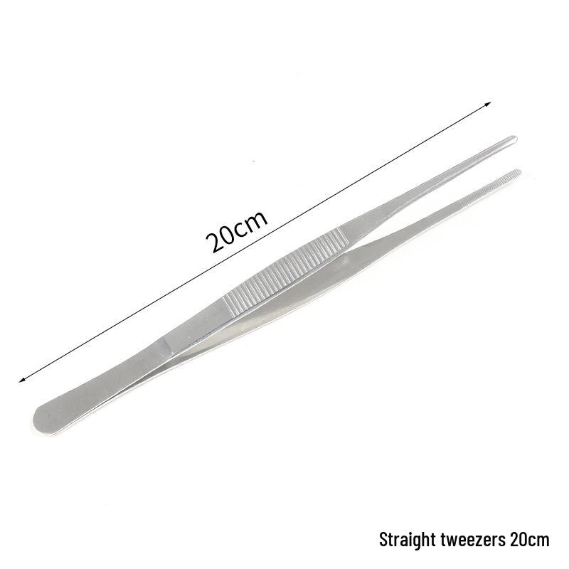 Extra Long Stainless Steel Bent Tip Tweezers for Aquatic Plants and Multi-Purpose Use.