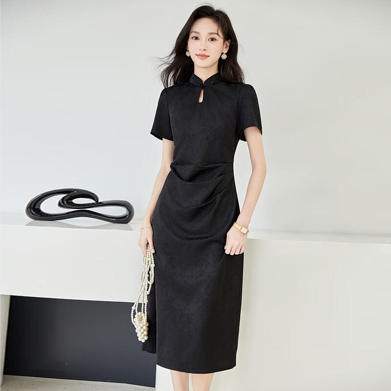 VICTORIA&VERA New Chinese Style Jacquard Qipao Dress