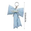 Elegant Bows Keychains for Women Cute Bowknot Beaded Keyring Charm Aesthetic Phone Chain Accessories Key Chain