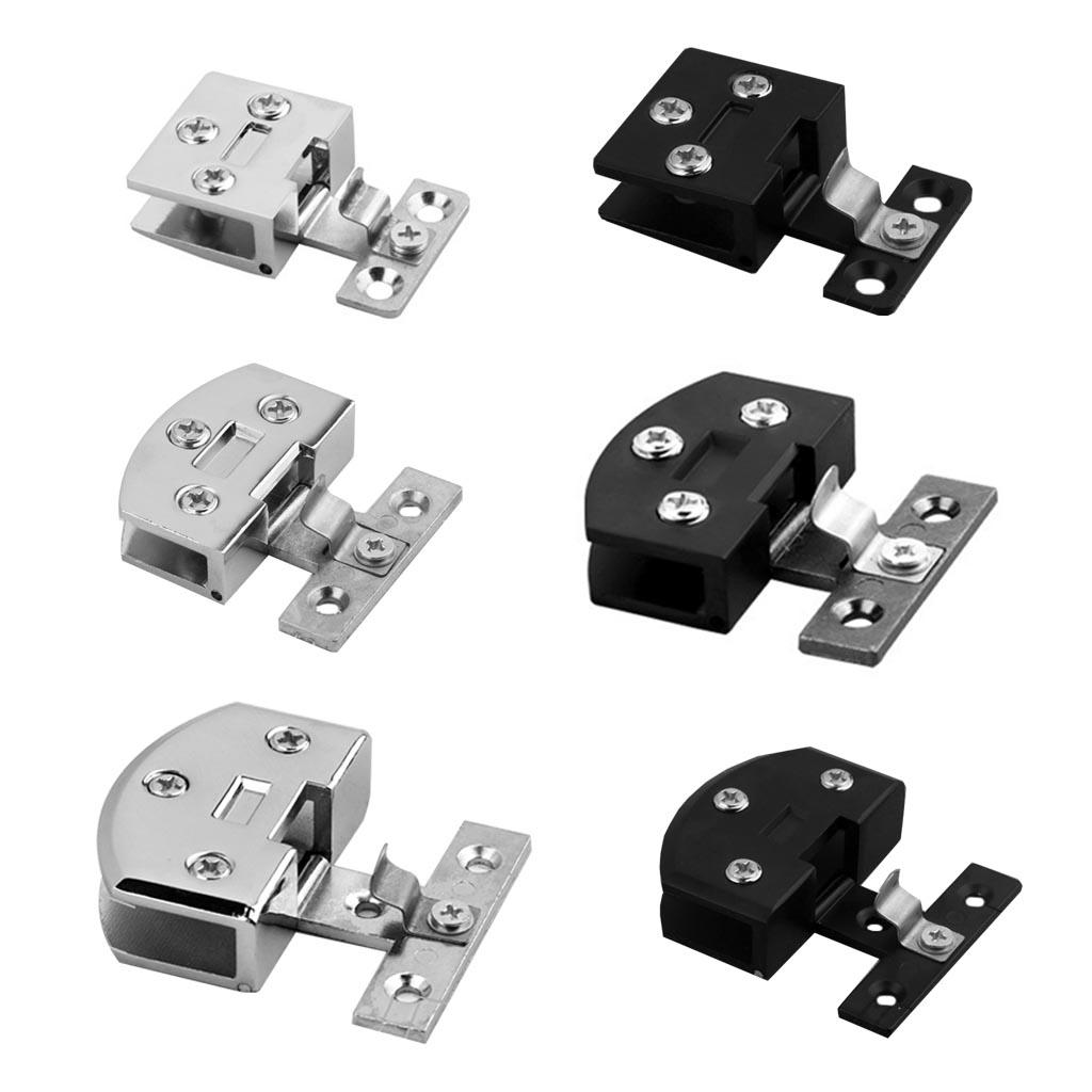 Glass Door Hinge Frameless Shower Door Hinges Stainless Steel Door Hardware Hinges for Glass Doors Display Wine Cabinets