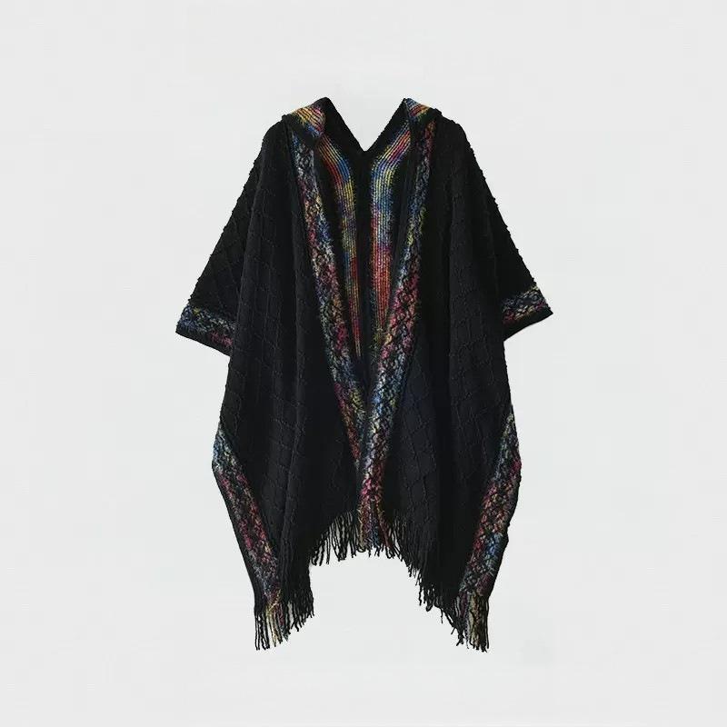 Kawanishi Yunnan Ethnic Yellow Shawl Cape Women's Outerwear