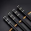 5 Pair Chopsticks Alloy Non-Slip Sushi Chop Sticks Set Japanese Chinese Gift Reusable Chopsticks Tableware Gift Kitchen