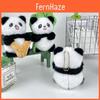 Soft Plush Panda Keychain Adorable Miniature Animal Pendant Perfect For Bags And Car Decor