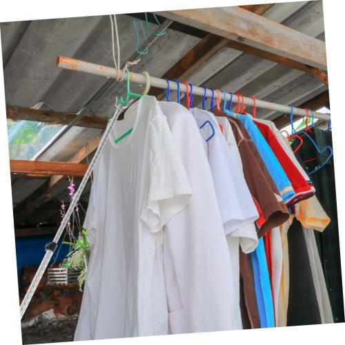 BESPORTBLE Telescopic Stainless Steel Clothes Drying Pole, 2m, Adjustable Length, Lightweight Design for Reaching High Places, Ideal for Drying Laundr