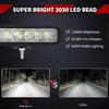 LED Light Bar 4PCS 18W 6 Inch Flood LED Work Light Pods Single Row Off Road Led Light Driving Light Fog Light Boat Light Waterproof SUV ATV 4WD Car Tr