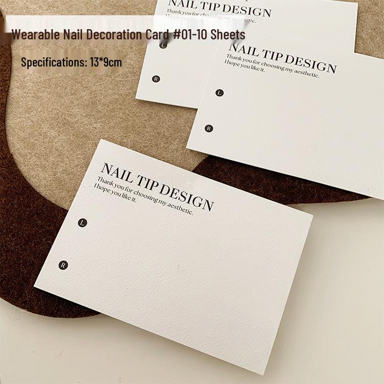 

Thickened Press-On Nail Display Board: Felt Template Wall Card