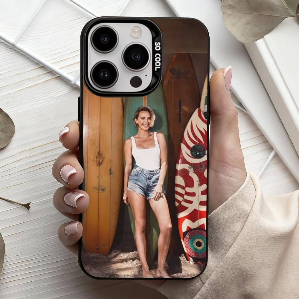 

Actress A-Arielle K-Kebbel Phone Case For iPhone17,16,15,14,13,12,11 Plus,Pro Max Candy Silver Plated Inside Cover iPhone12PROMAX