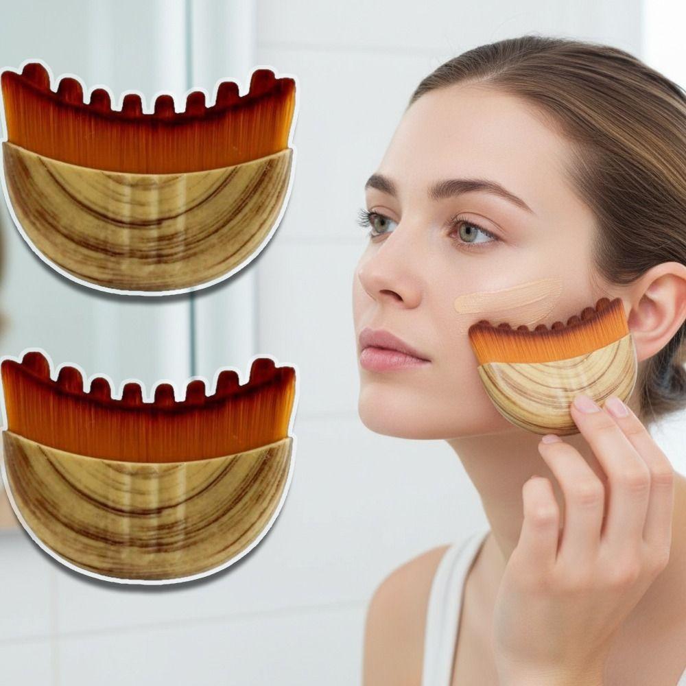 Small Lymphatic Contour Face Brush Portable Contour Massager for Jawline
