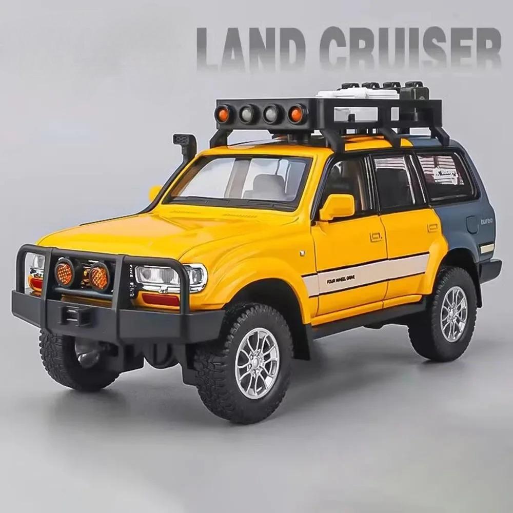 1:24 Tacoma Land Cruiser LC80 Model Car Toy Alloy Diecast Doors Opened Shock Absorption Off-road Vehicles Models Boys Gifts