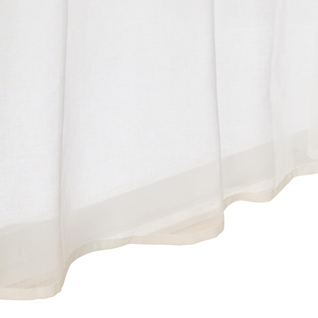 MUJI Cotton Voile Width 100 X Length 12085263 Non-Pleated Curtains, Off-White, 103cm,