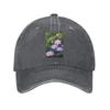 Blumen-Denim-Kappe Lässige Baseballkappen Verstellbare Mütze Sommer Unisex Baseballkappen