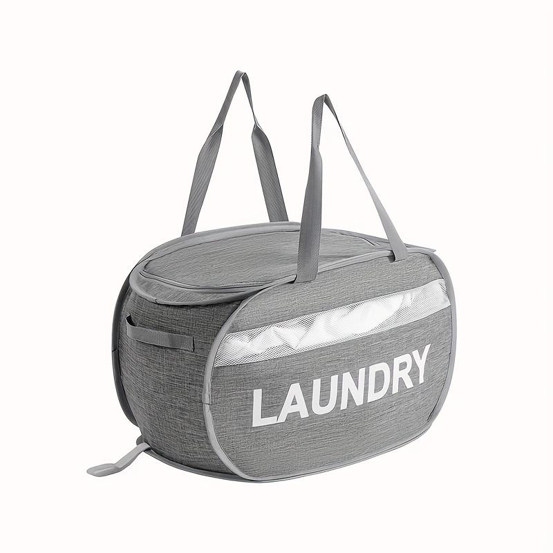 1pc Foldable Laundry Basket Breathable Oxford Fabric Storage Bag for Dirty Clothes Organizer Bag Large-capacity Laundry Bag
