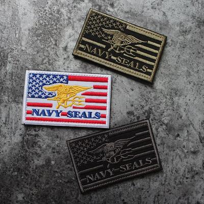US Navy SEALS NAVY SEALS Frogman Team Emblem Armband Embroidery Velcro Badge Outdoor Pack Patch
