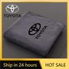 Auto Wildleder Fleece Mikrofaser Waschhandtuch Wasseraufsaugend Toyota Prado Yaris Versotuner Supra Corolla Auto Emblem Autoaufkleber