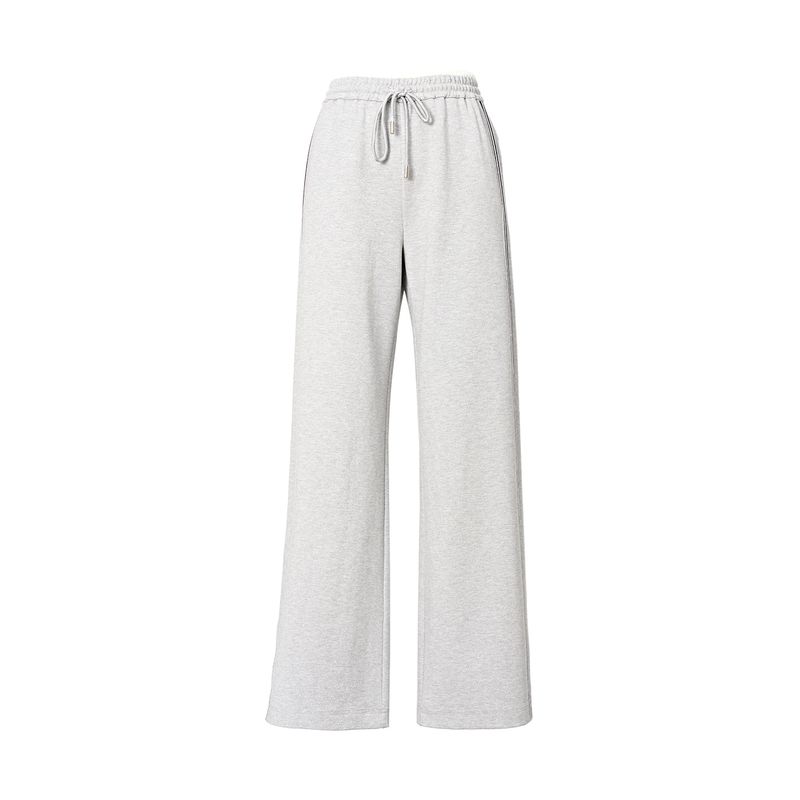 

Blacknini Yin Вафля Кендалл Сеты Яркий шелк тканая эластичная лента Серый вязаный худи/брюки Grey Sweat Pants(In stock) L