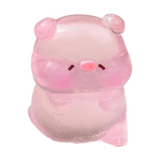 

Miniature Pig Figurine Mini Pink Piggy Figure Cartoon Resin Animal Cake Toppers for DIY Fairy Garden Moss Landscape Terrarium Potted Plant H