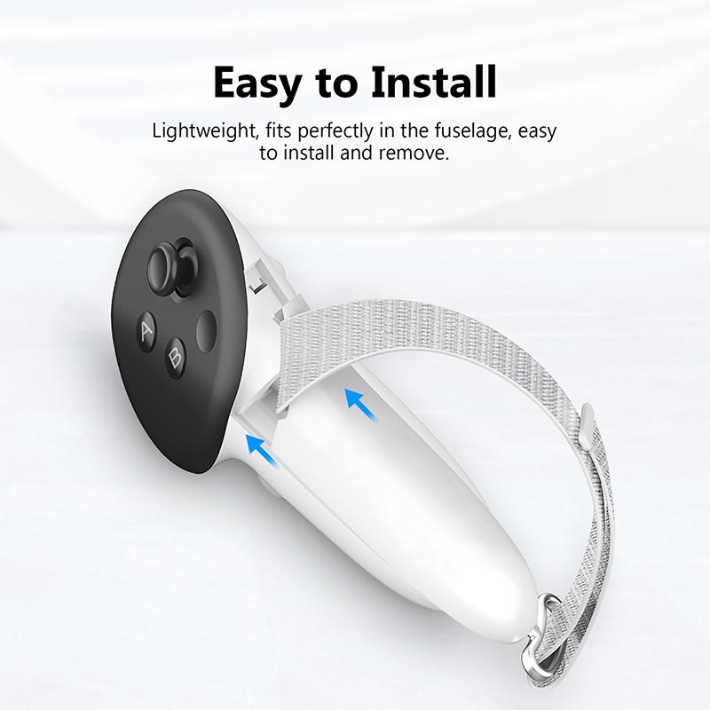 

Handle Strap For Quest 3 Vr Anti-Slip Anti-Fall Handle Control Sleeve Protective Cover Adjustable Strap For Quest 3 Accessories