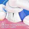 Smart Rechargeable Electric Toothbrush with 6 Heads, Rotary Oral B Compatible Replacement Brush Heads for Adults Whitening