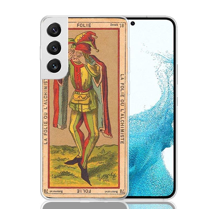 Tarot Cards Reading Art Case Phone Cover for Samsung Galaxy S24 S25 Ultra S23 Plus S22 + S21 S20 FE S10 S25Plus Trend Fundas S24