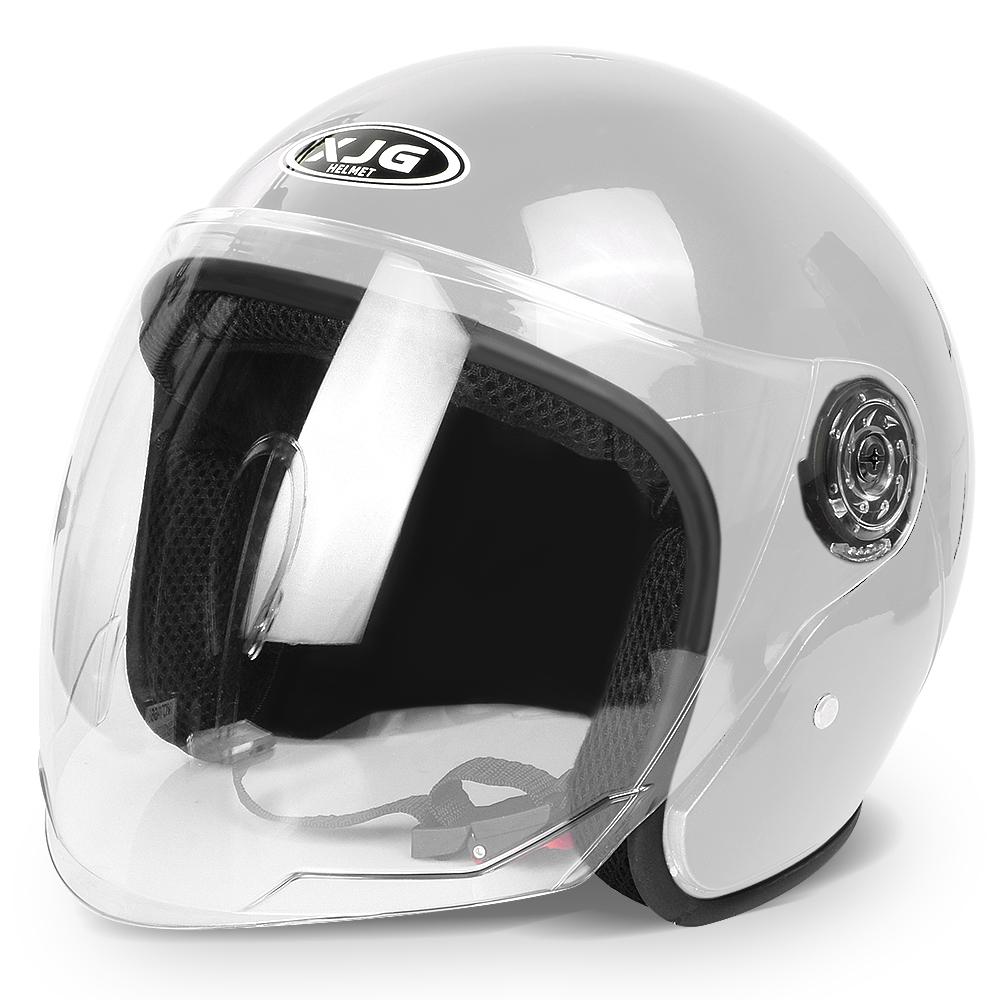 

Мотоциклетный шлем для мужчин и женщин, электромобилей, скутеров, велосипедов, открытый шлем, защитная шапка с защитой от ультрафиолета, велосипедная кепка с очками серый