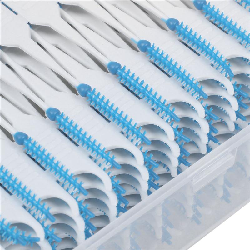 

600Pcs/Box Soft Floss Interdental Brush Disposable Teeth Stick Toothpicks Floss Tooth Pick Oral Care Brush Clean