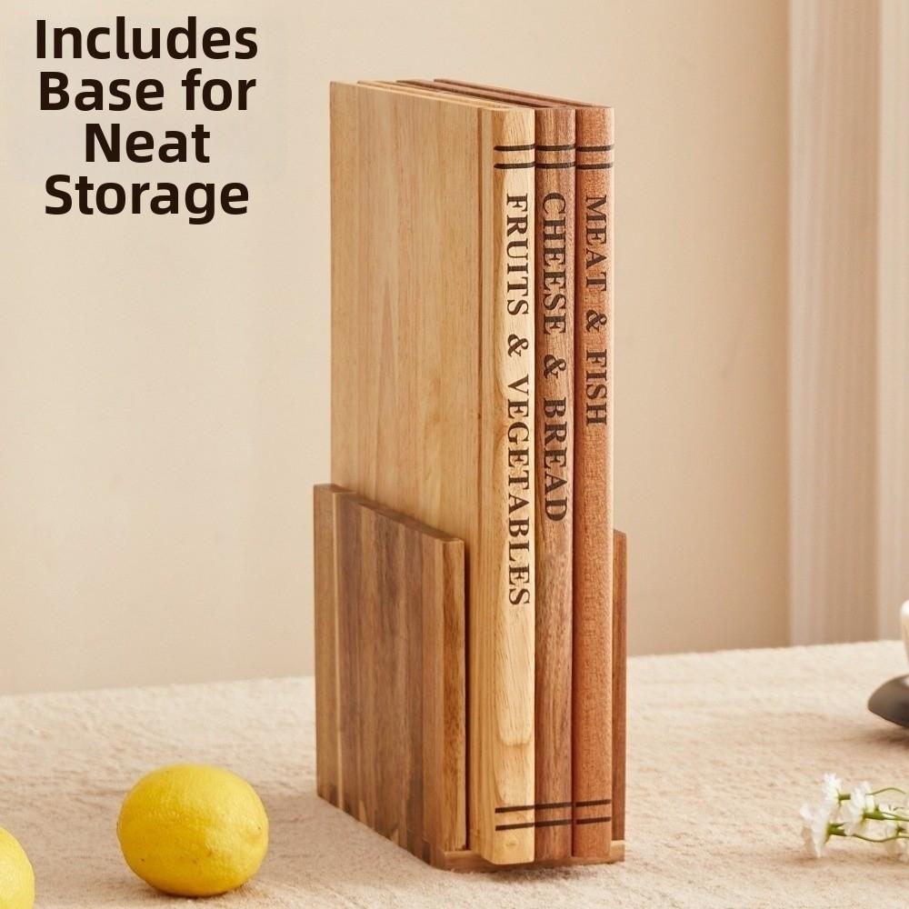 1/3 Pieces Minimalist Wooden Cutting Board Multi-Functional Serving Board  Cutting Fruit