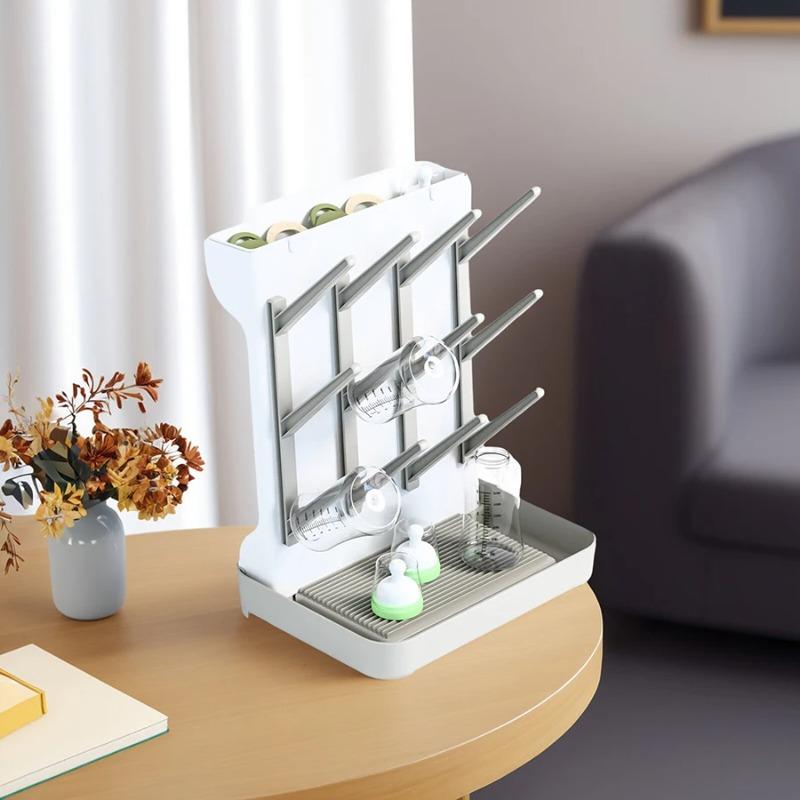 Baby Bottle Drying Rack Multi-layer Large Capacity Drying Stand for Cups Bowls and Accessories Space Saving Countertop Storage O