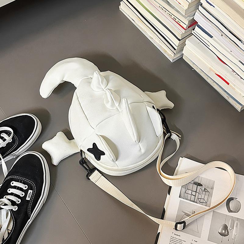 Shark messenger bag women's shoulder bag cute summer commuter mobile phone bag men's trendy cycling bag