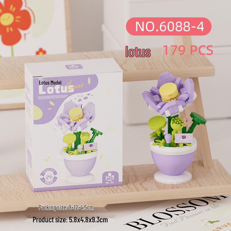 Bukiet Sukulentów Klocki - Prezenty Świąteczne i Zabawki