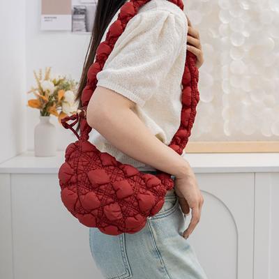 Women's Bag Puff Bag Korean Version of Cloud Fold Armpit Bag Casual Dumpling Shoulder Messenger Bag