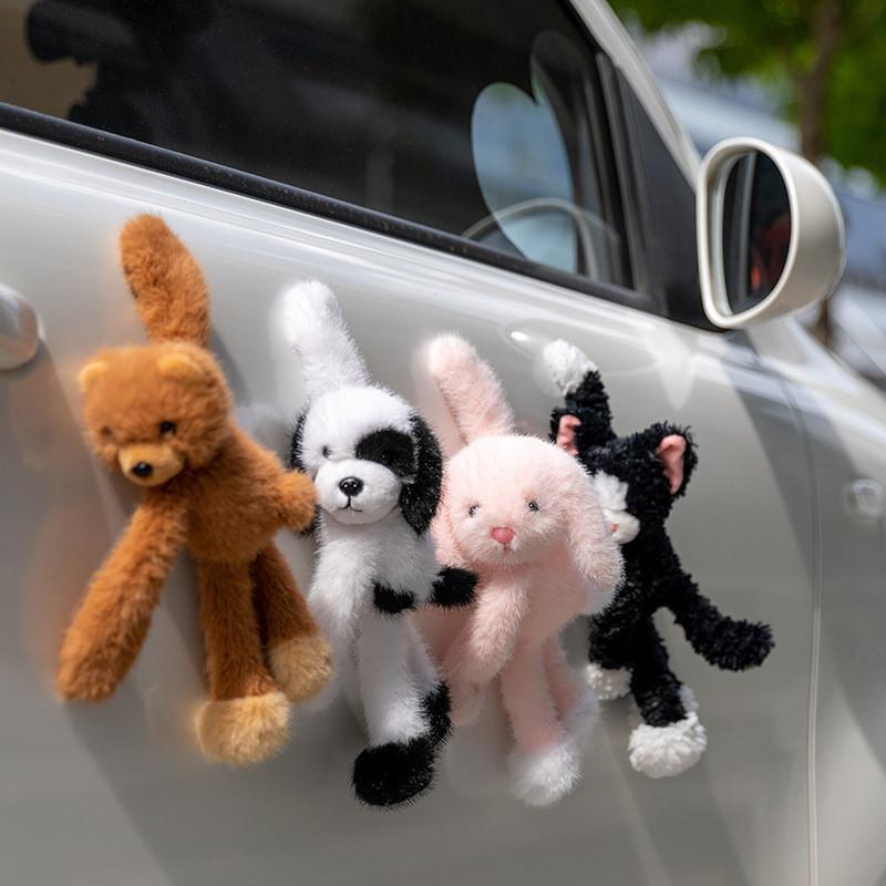 Cat Rabbit Cute Bear Magnetic Cartoon Plush Kid Toy For Desktop Decoration
