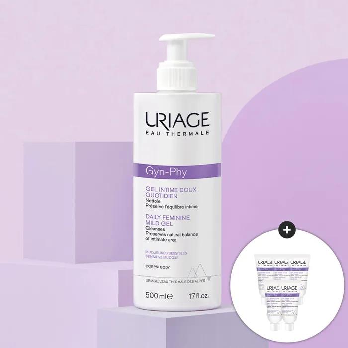 Uriage Dermal Mild Gel 500ml (Feminine Wash) + GIFT