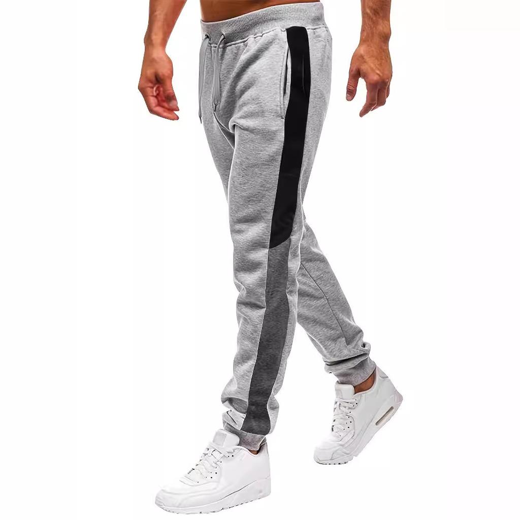 Men's Casual Pants Loose Men Fitness Gyms Fashion Bottoms Hip Hop Sportswear  Joggers Color Matching Pants