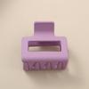 8.5CM x 10.5CM Rectangular Matte PS Hair Clip - Simple Shark Hair Accessory