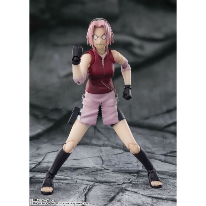 Figurine Articulée - COSMIC GROUP - Sakura Haruno - 14 Cm - Accessoires Inclus - Naruto Shippuden