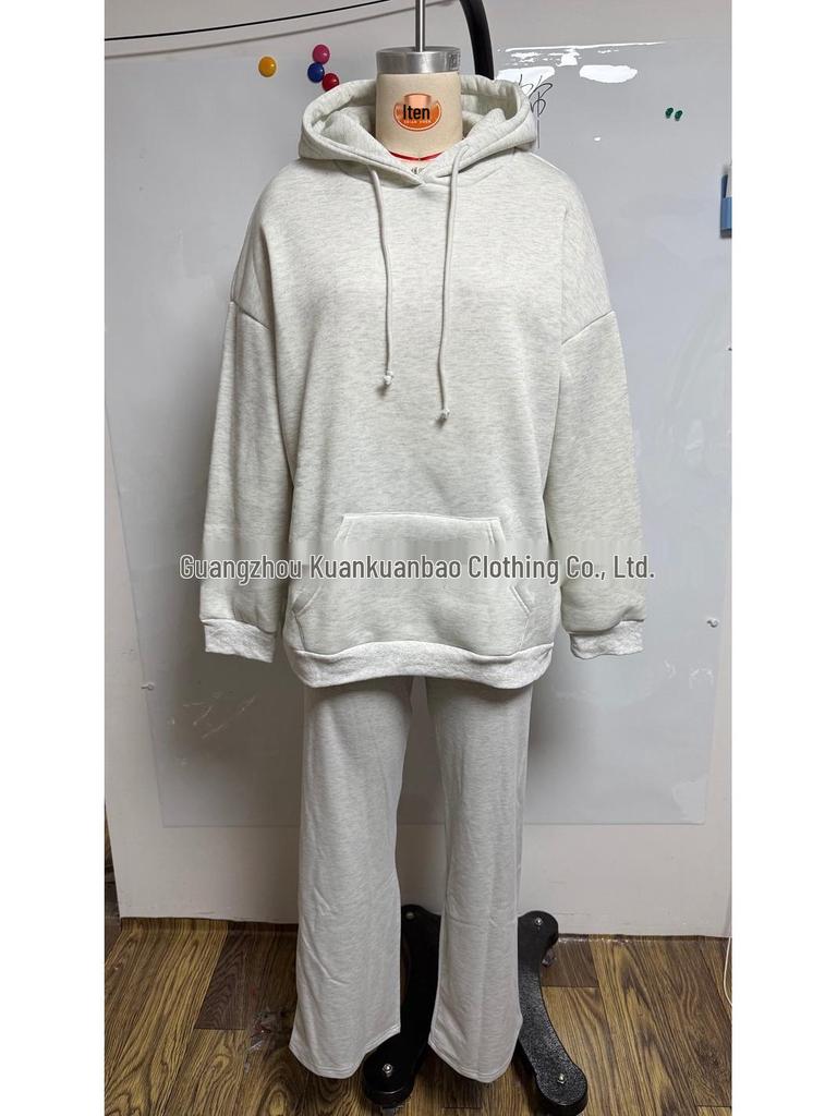 Europese & Amerikaanse Pailletten Vleugel Effen Kleur Dames Casual Set, 2026 Collectie