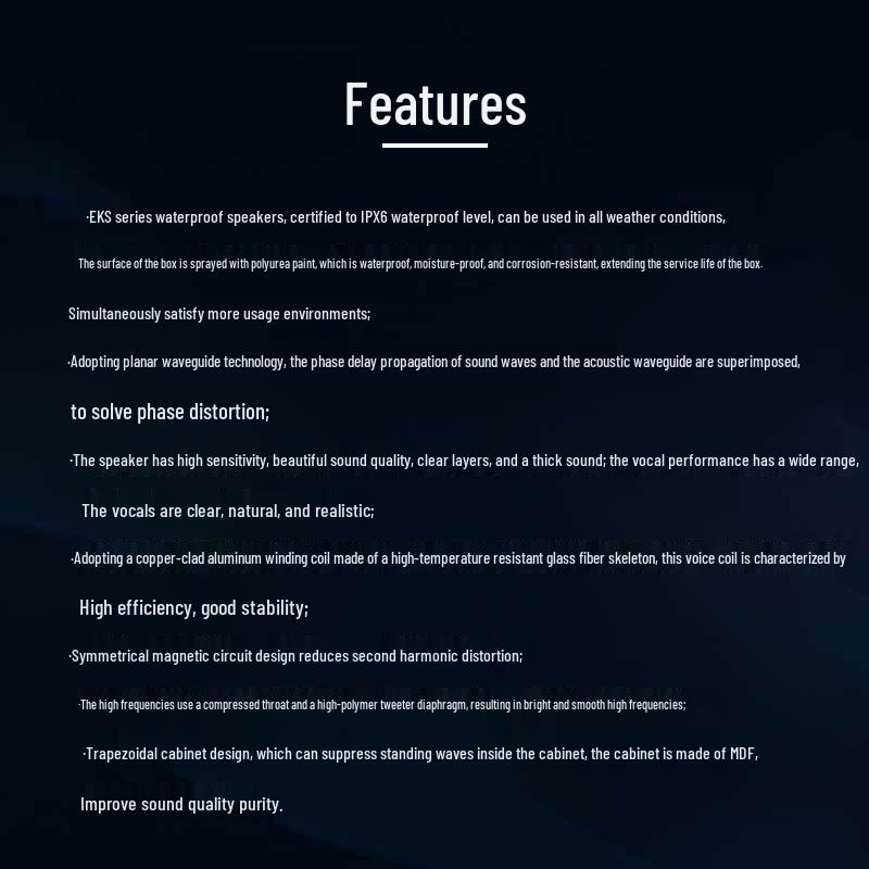 TAKSTAR EKS-121F Professional Waterproof Speaker